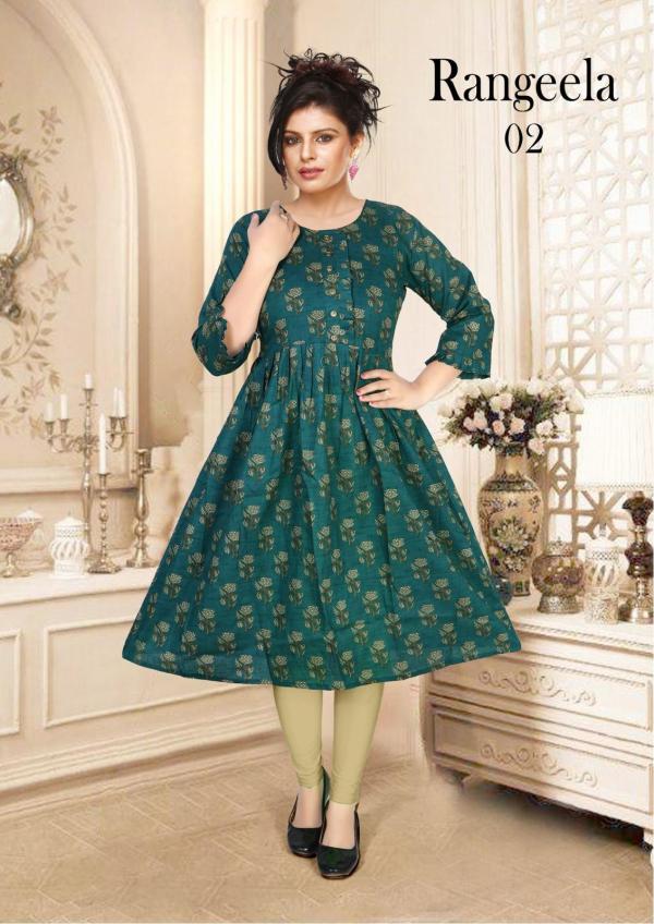 Moksha Rangeela Cambric Cotton Designer Kurti Collection